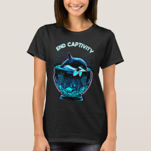 Orca End Captivity Free The Orcas Marine Protectio T-Shirt