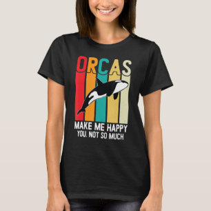 Orca Family Vintage Retro Art T-Shirt