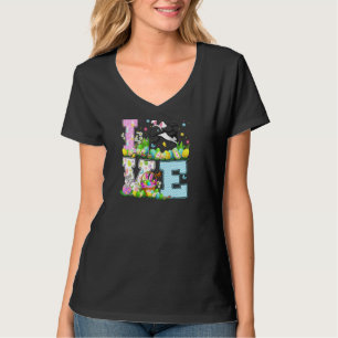 Orca Fish Easter Egg Hunt Love Orca Easter Sunday T-Shirt