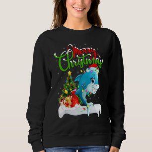 Orca Fish Lover Xmas Decorations Santa Orca Christ Sweatshirt