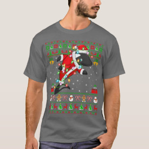 Orca Fish Lover Xmas Matching Santa Ugly Orca Chri T-Shirt