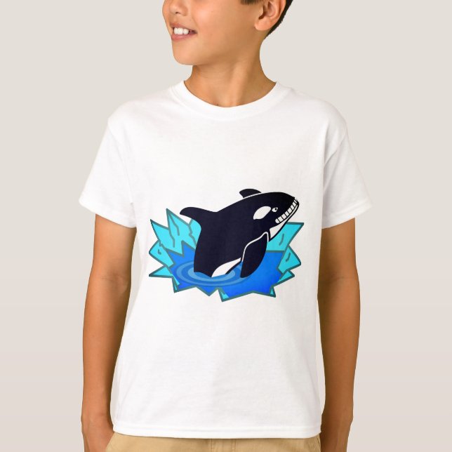 Orca, Fish, Penguin Enemy T-Shirt (Front)