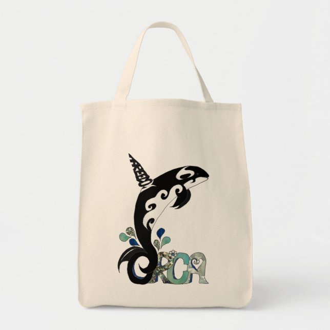 Orca Freedom Art Tote Bag (Front)