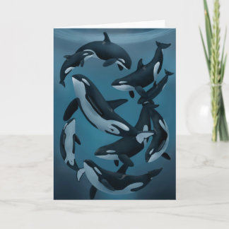 Orca Greeting Card