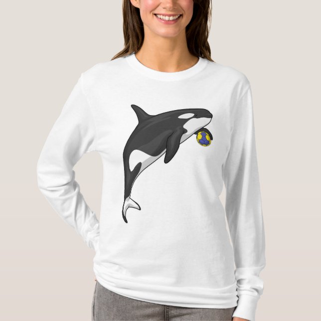 Orca Handball player Handball T-Shirt (Front)