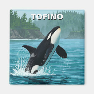Orca in Tofino Canada Travel Magnet
