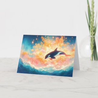 Orca Journey Through a Magical Sea Card