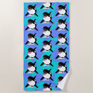 Orca Killer Whale Beach Towel