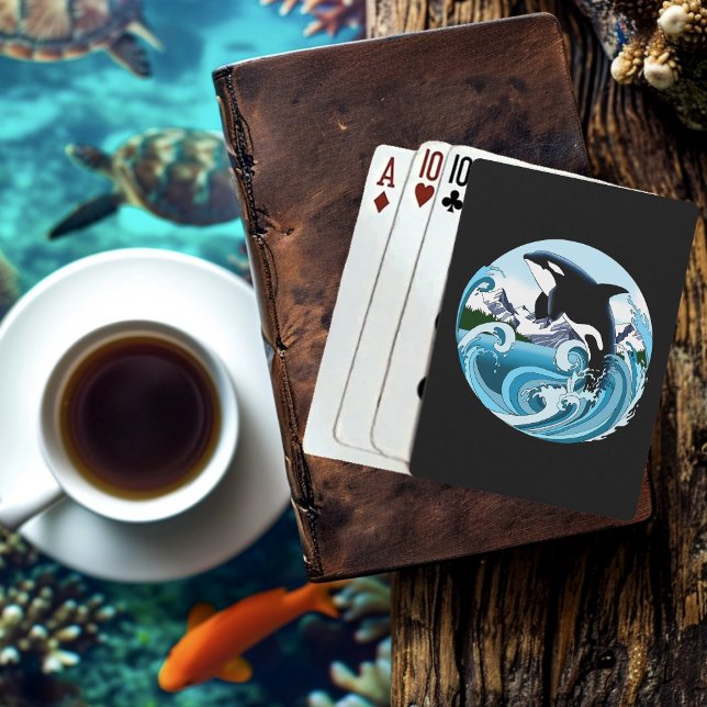 Orca Killer Whale Blue Ocean Playing Cards (Creator Uploaded)