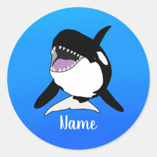 Orca Killer Whale Classic Round Sticker