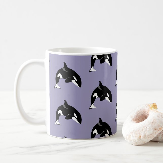 Orca Killer Whale Coffee Mug (With Donut)
