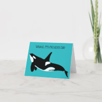 Orca, Killer Whale Custom Message Father's Day