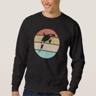 Orca Killer Whale Dolphin Retro Vintage Sunset Orc Sweatshirt