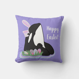 Orca Killer Whale Easter Cushion
