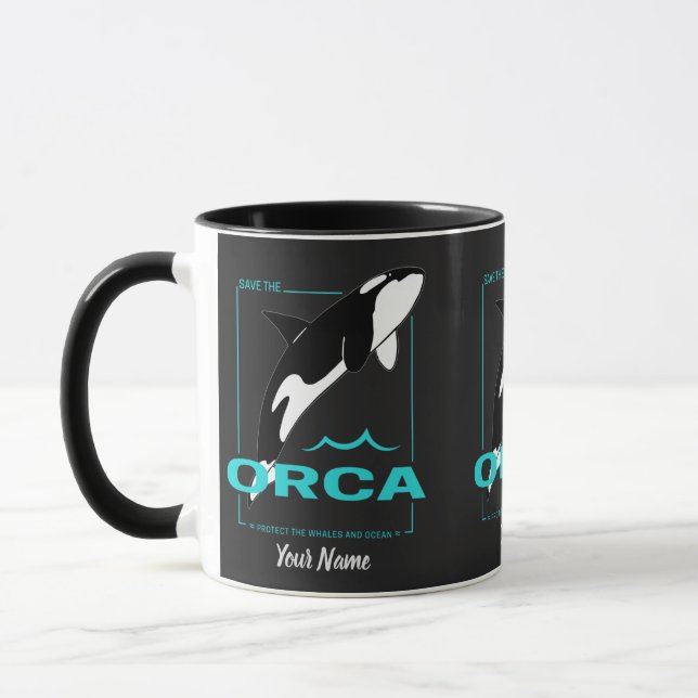 Orca Killer Whale for a girl who just loves Orcas Mug (Left)