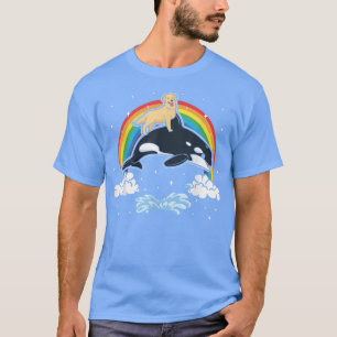 Orca Killer Whale Golden Retriever Dog Funny T Gi T-Shirt
