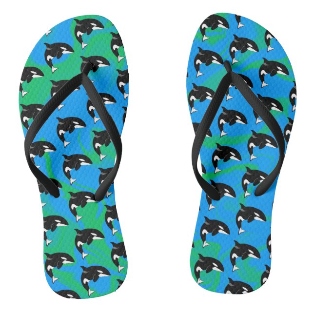Orca Killer Whale Jandals (Footbed)
