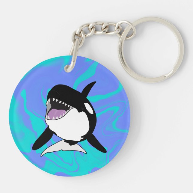 Orca Killer Whale Key Ring (Back)