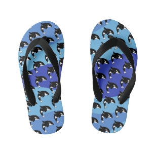 Orca Killer Whale  Kid's Jandals