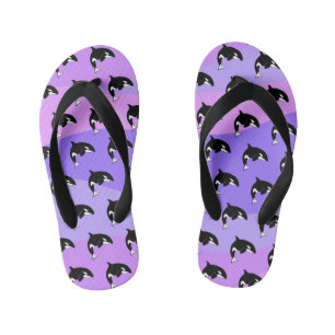 Orca Killer Whale  Kid's Jandals