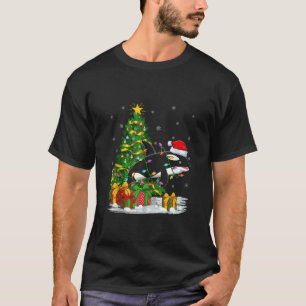 Orca Killer Whale Lover Family Matching Santa Orca T-Shirt