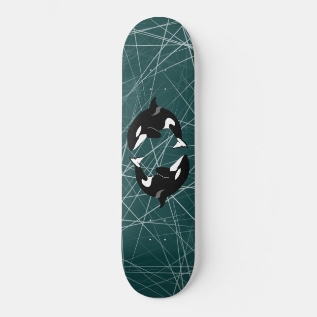 Orca Killer Whale  Skateboard (Front)