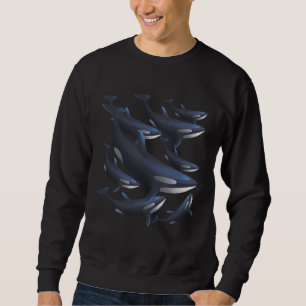 Orca Killer Whale Toothed Whale Marine Mammal Dolp Sweatshirt