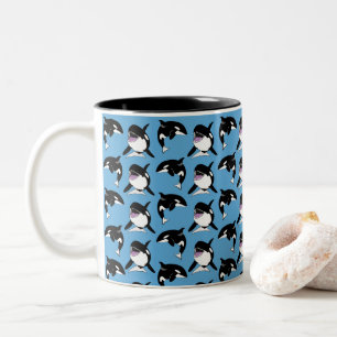 Orca Killer Whale Two-Tone Coffee Mug