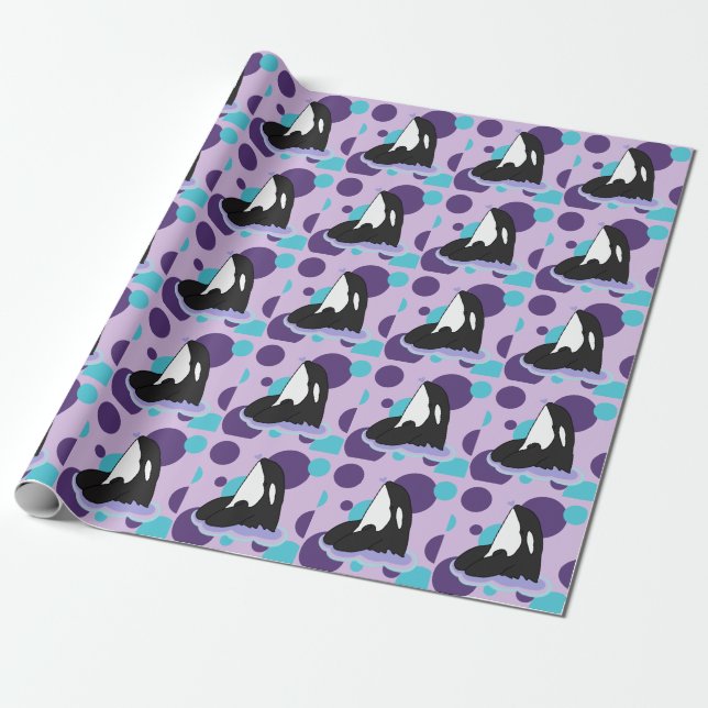 Orca Killer Whale Wrapping Paper (Unrolled)