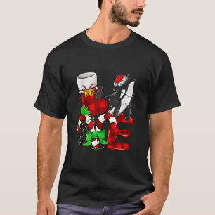 Orca Lover Christmas Orca Wearing Santa Hat Christ T-Shirt