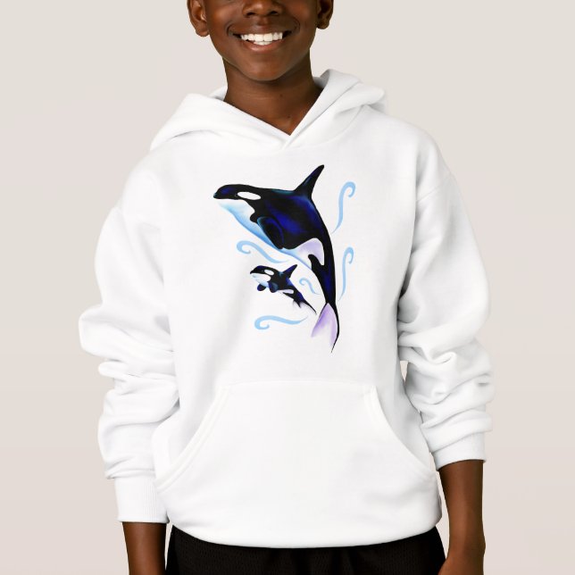 Orca Mum and Baby Shirt (Front)