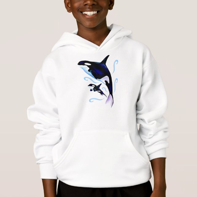 Orca Mum and Baby Shirt (Front)