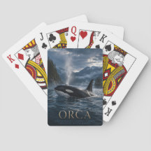 Orca North Pacific Fjord ANIMALS Poker