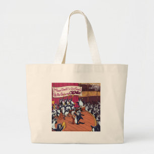 Orca Orchestra Funny Large Tote Bag