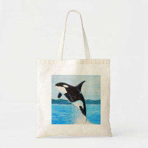 Orca Painting Tote Bag
