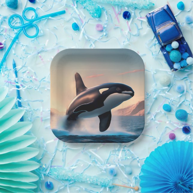 Orca Paper Plate (Party)