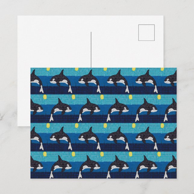 Orca (pattern) - Post Card (Front/Back)