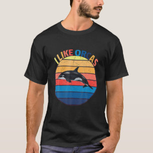 ORCA Retro Style Killer Whale T-Shirt