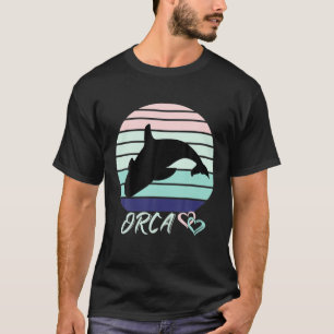 Orca Retro Vintage Art, Killer Whale Gift T-Shirt