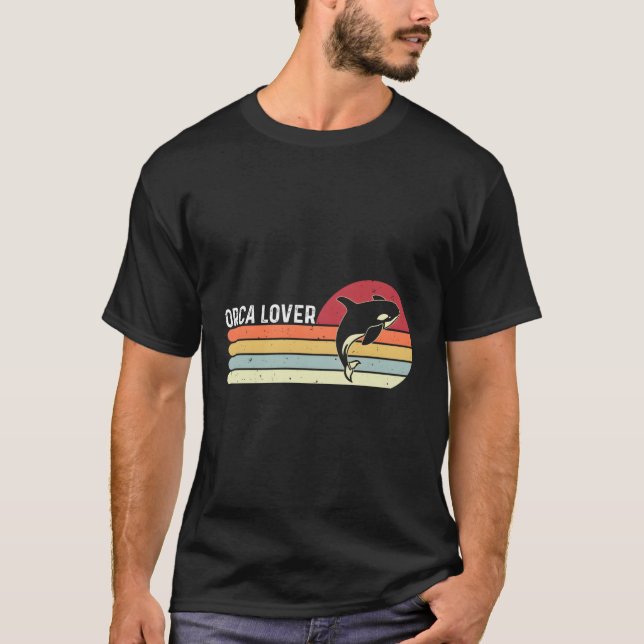 Orca Sea Creatures Shooting Style T-Shirt (Front)