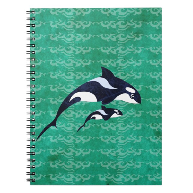 Orca Spiral Notebook (Front)