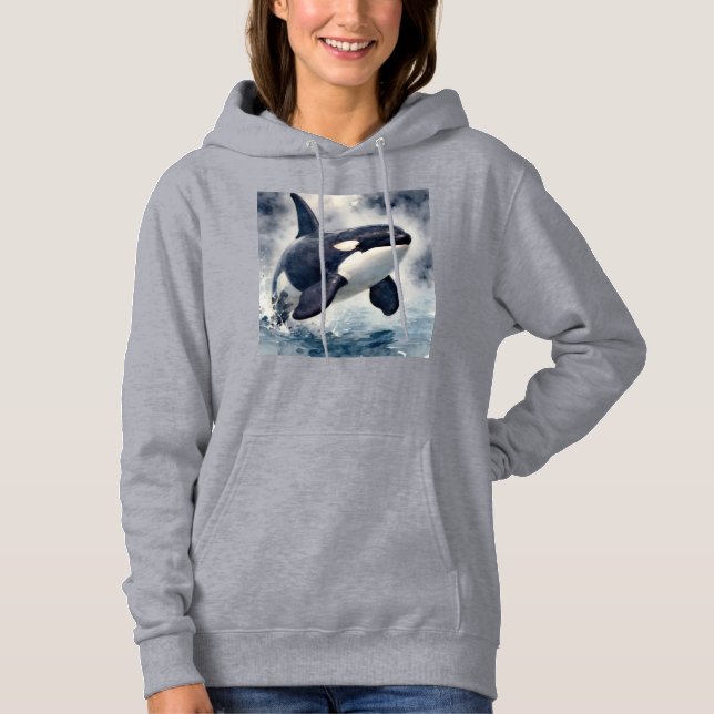 Orca Stormy waves Hoodie (Front)