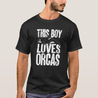 Orca This Boy Loves Orcas Whales T-Shirt