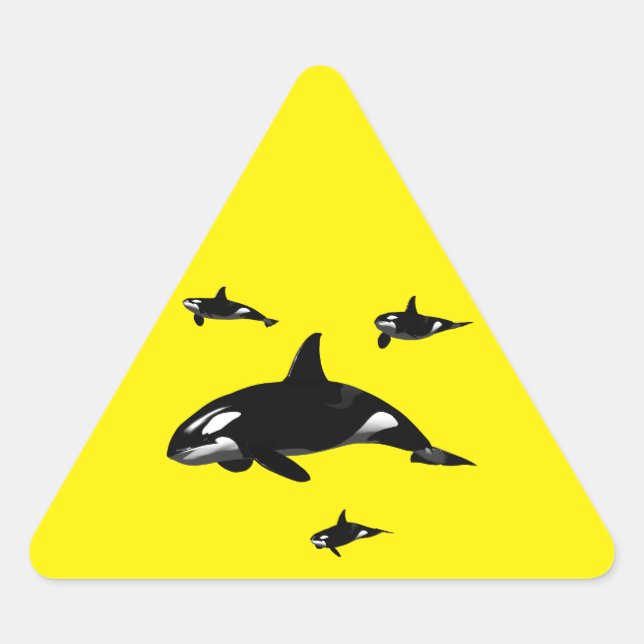 Orca Triangle Sticker (Front)