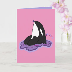 Orca Valentines Day  Card