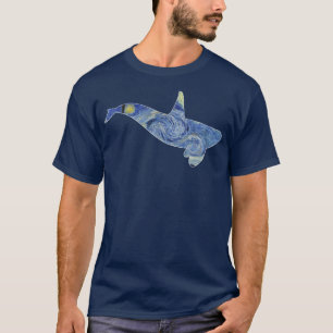 Orca Van Gogh Starry Night Art Van Gogh Painting W T-Shirt