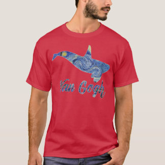 Orca Van Gogh Starry Night Art Van Gogh Painting W T-Shirt