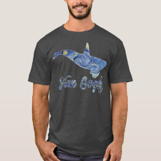 Orca Van Gogh Starry Night Art Van Gogh Painting W T-Shirt