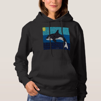 Orca (vivid) - Women's Hooded Sweatshirt