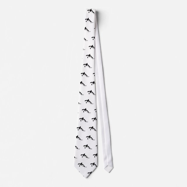 Orca Wal dolphin Delphin Swordwhale whale Tie (Front)